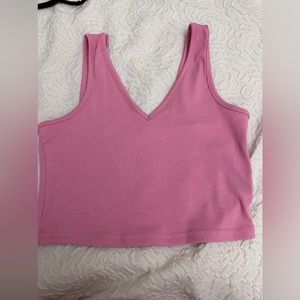 Pink Cropped Tank